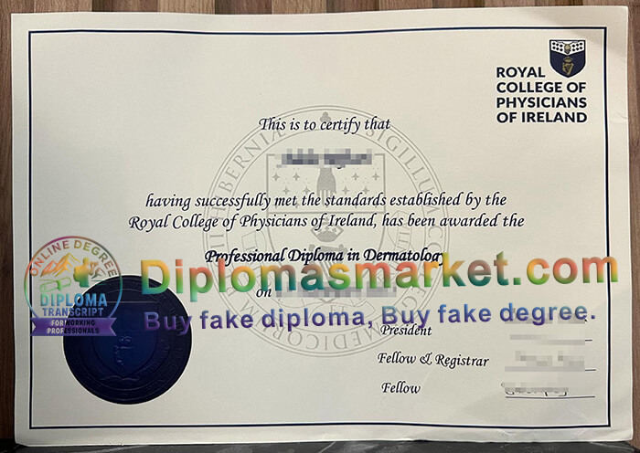 Royal College of Physicians of Ireland certificate