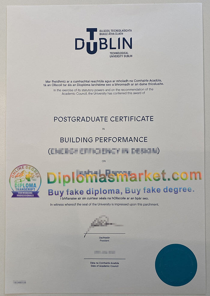 Technological University Dublin diploma