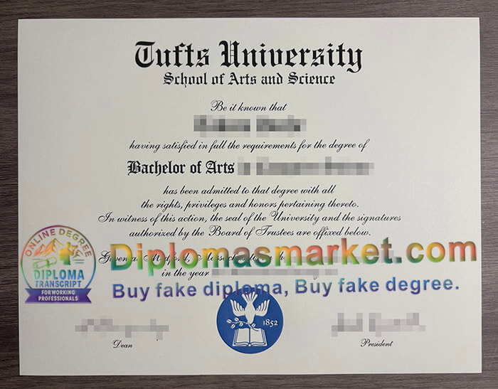 Tufts University diploma