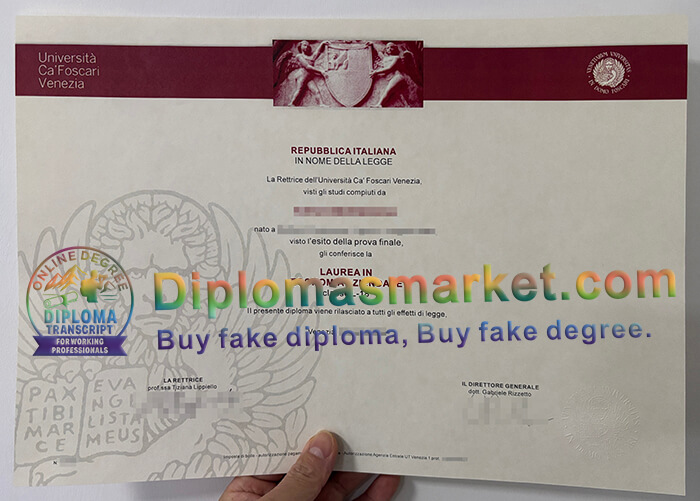 Università Ca' Foscari Venezia degree