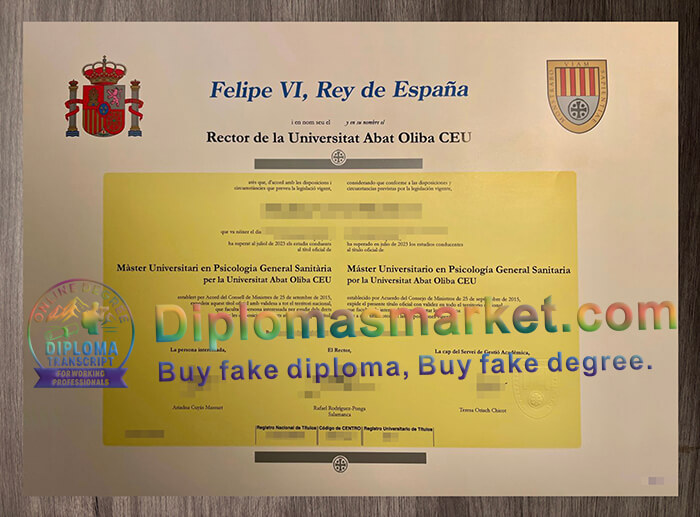 Universitat Abat Oliba CEU degree