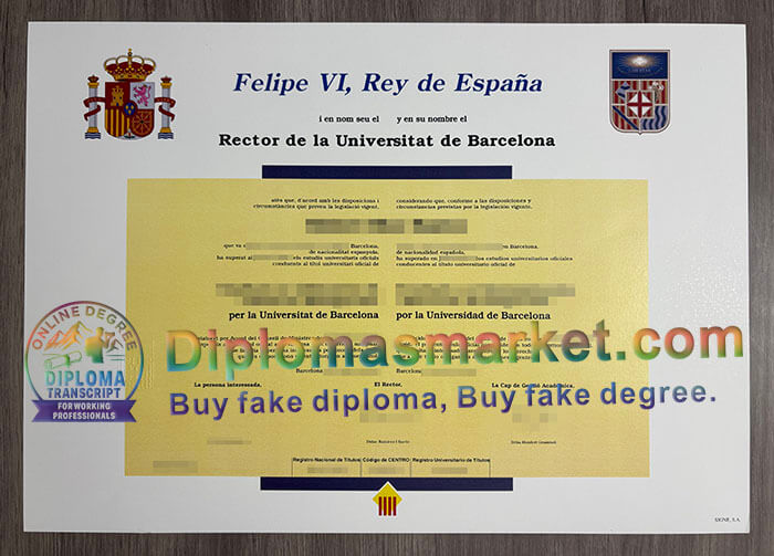 Universitat de Barcelona diploma