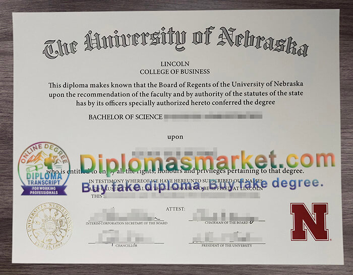 University Nebraska Lincoln diploma