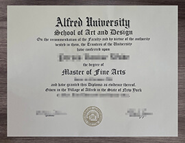 Proven methods for duplicating Alfred University diploma.
