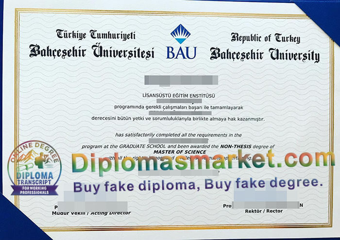 Bahçeşehir Üniversitesi degree