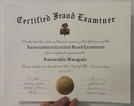 How Can I Order a Certified Fraud Examiner certificate online？