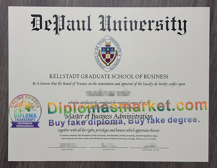 Depaul University diploma