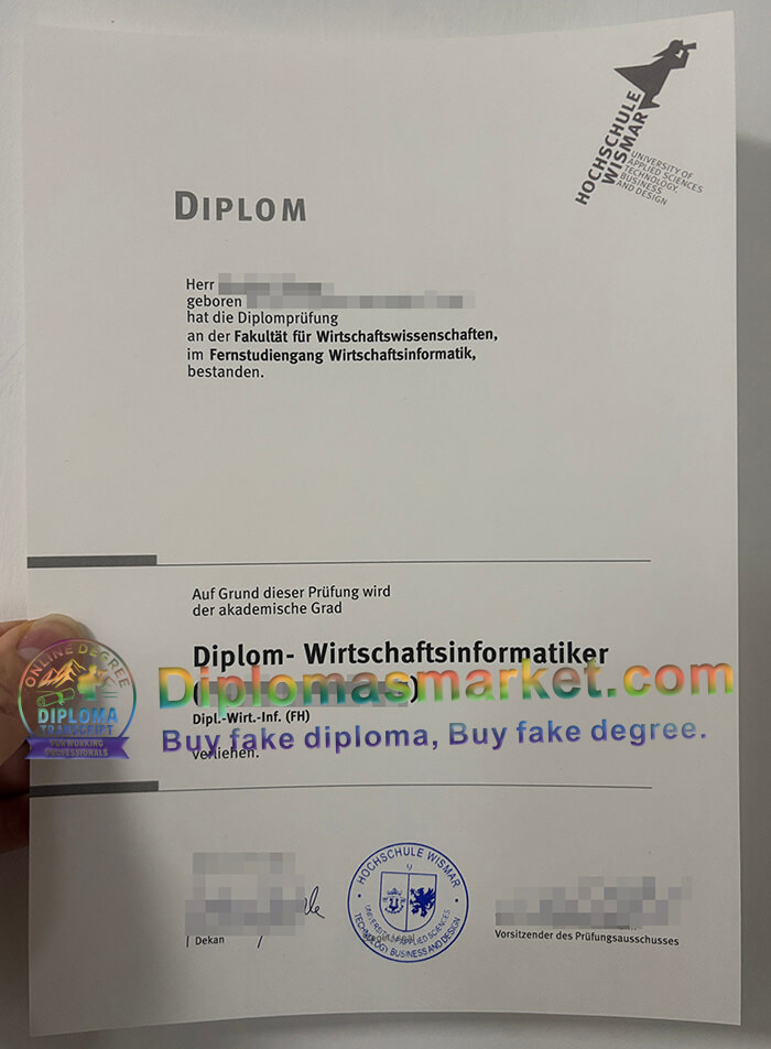 Hochschule Wismar Urkunde