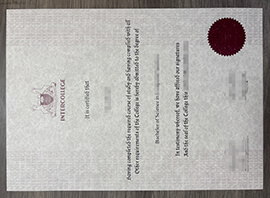 I want to reissue my lost Intercollege diploma certificate online.