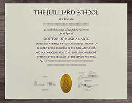 Best Way to Copy a Juilliard School diploma certificate Online
