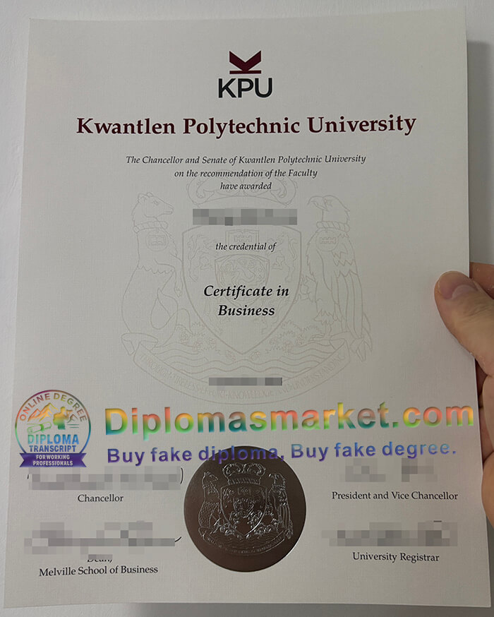 Kwantlen Polytechnic University degree