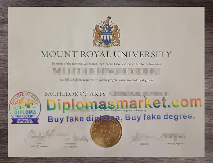 Mount Royal University degree