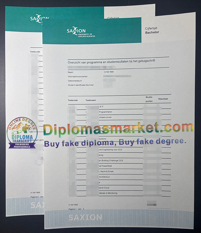Saxion University of Applied Sciences degree