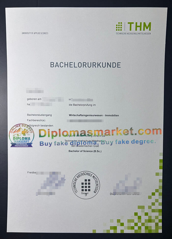 Technische Hochschule Mittelhessen Zeugnis