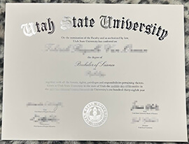 Copy Your Utah State University degree certificate Online Today.