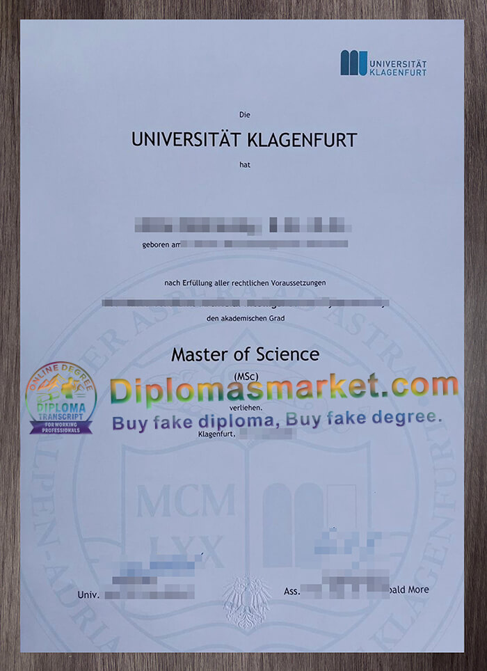 Universität Klagenfurt Zeugnis