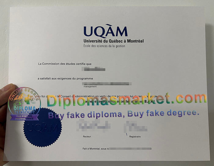 Université du Québec à Montréal degree