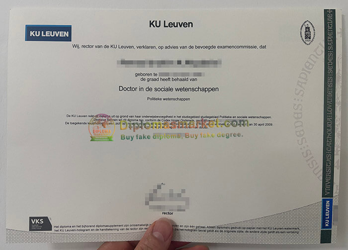 KU Leuven degree